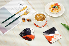 Square MDF Cork Backed Coaster