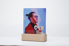 Glass Photo panel with LED Base