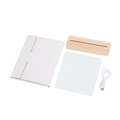 Glass Photo panel with LED Base