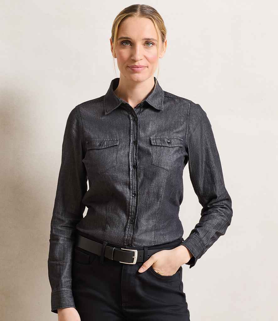 PR322 Black Denim Model