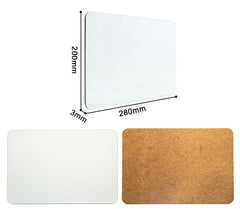 Placemat MDF with Cork - 20 x 28 cm