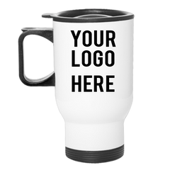 14oz White Travel Mug *From £6.95 ex vat*