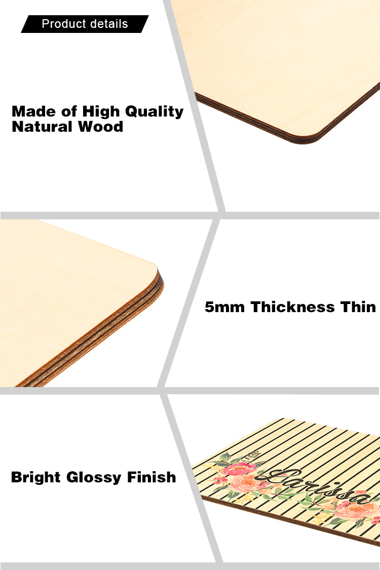 Natural Placemat MDF - 20 x 28 cm