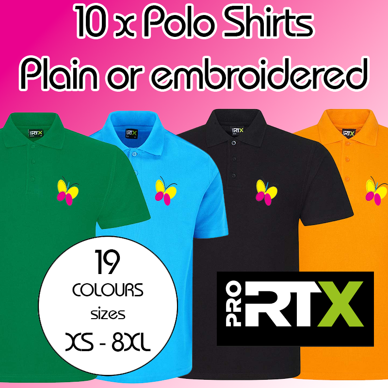 10 x Rtx Pro Polo Shirts *From £59.50*