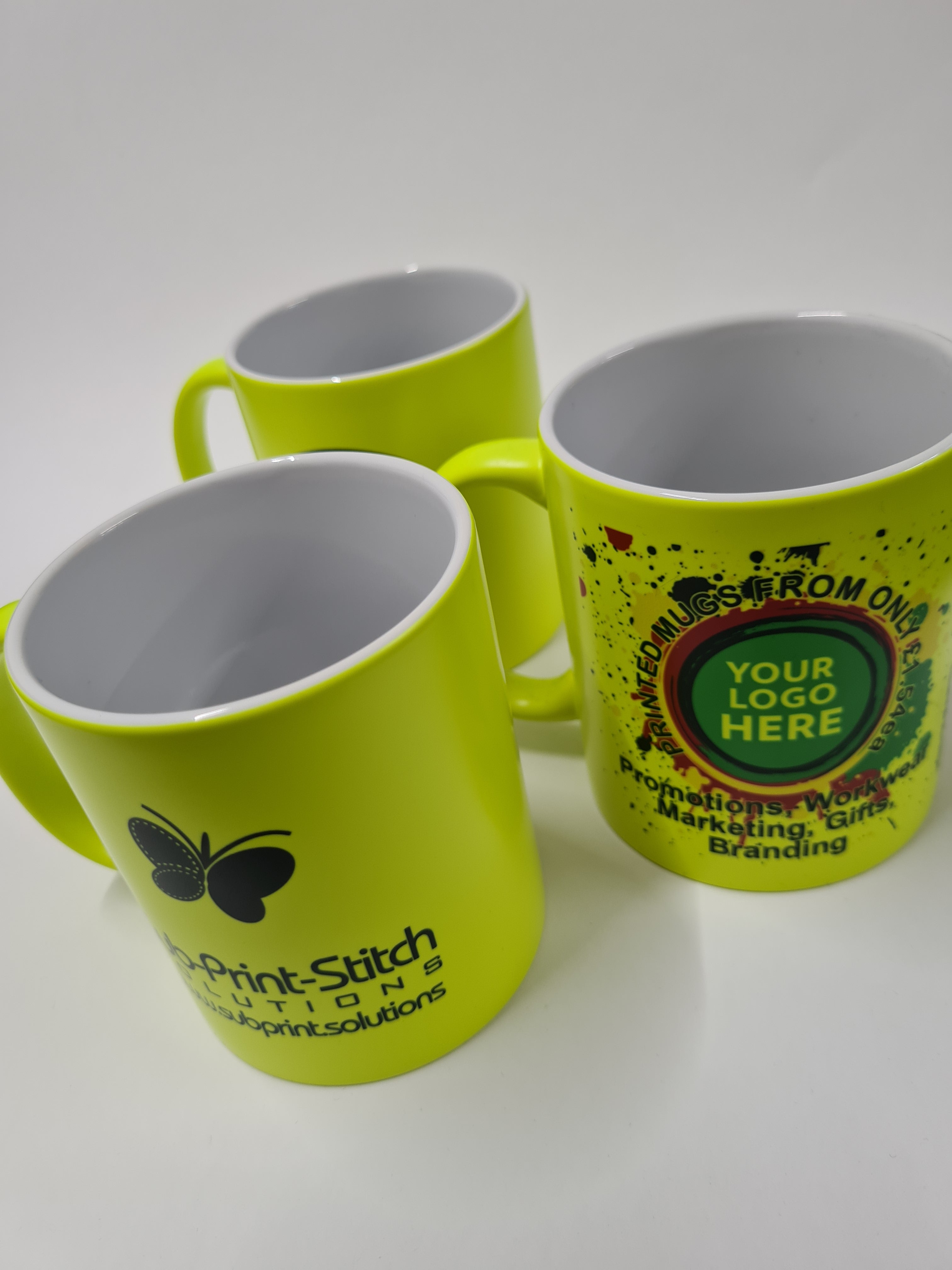 11oz Yellow Neon Mug *From £2.10ea exc vat