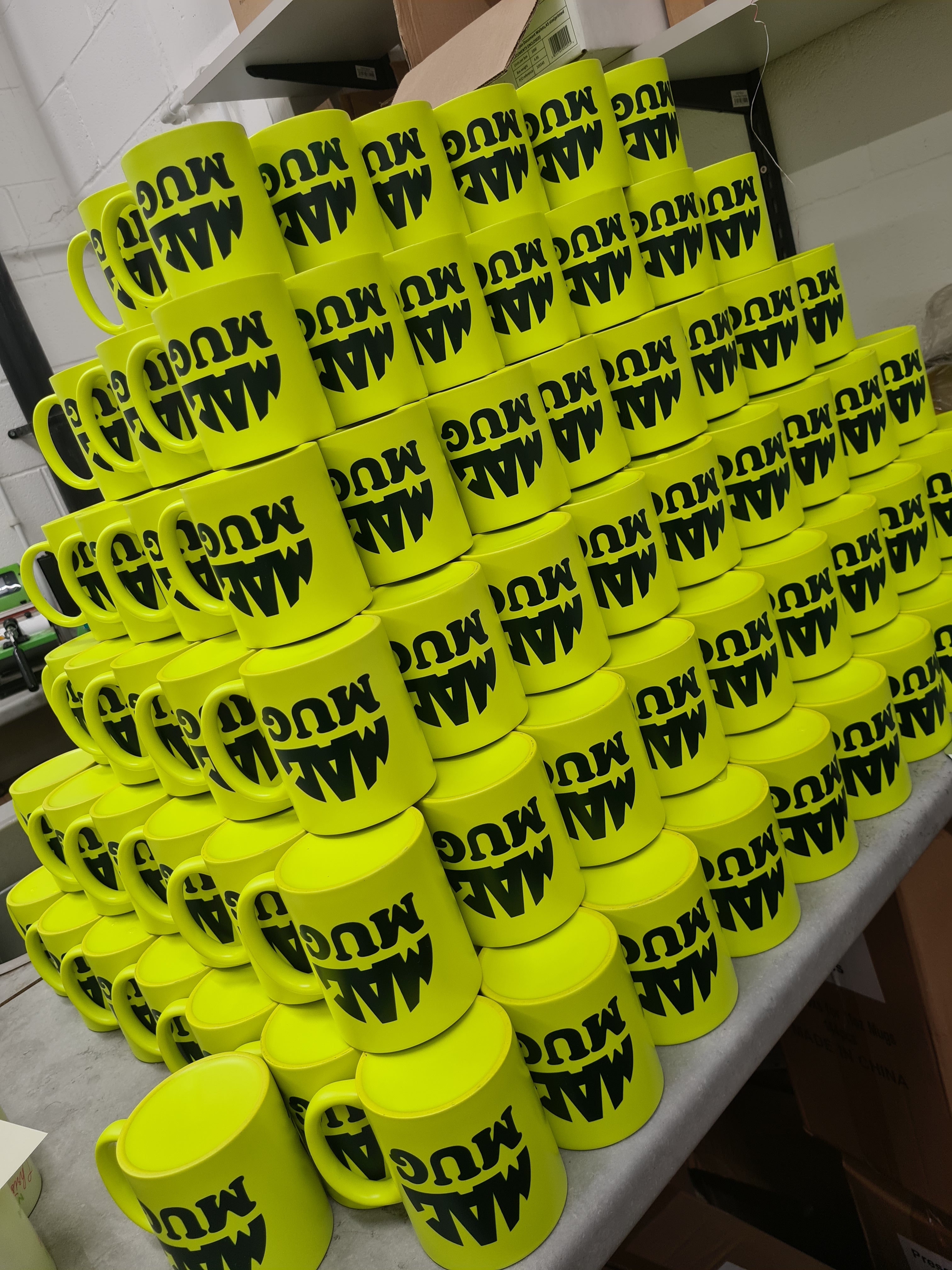 11oz Yellow Neon Mug *From £2.10ea exc vat