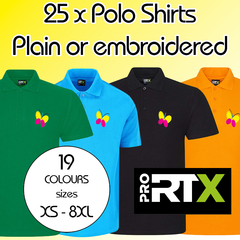 25 x Rtx Pro Polo Shirts *From £130.00*