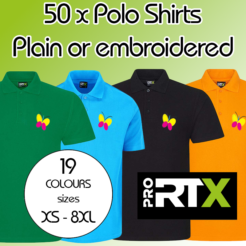 50 x Rtx Pro Polo Shirts *From £244.00*