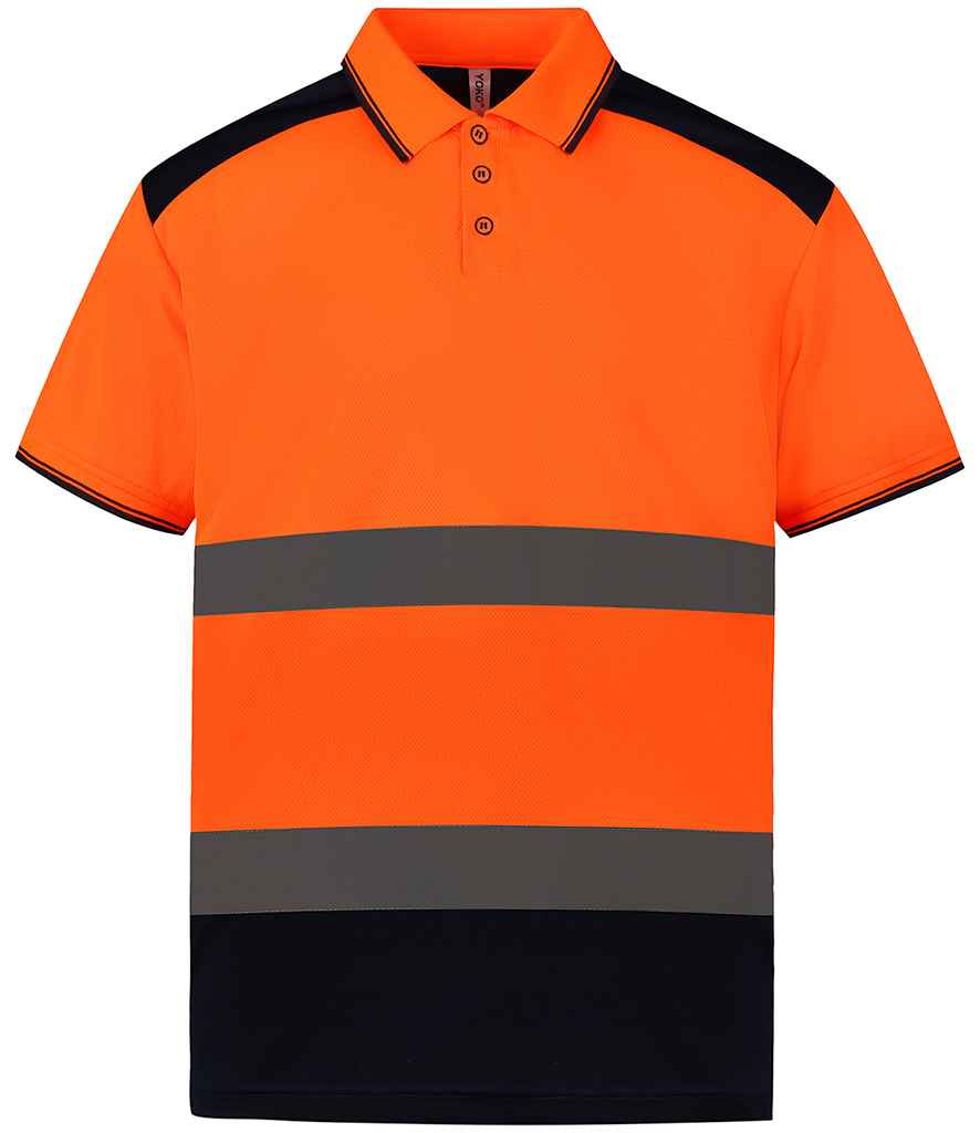 YK017 Orange/Navy Front