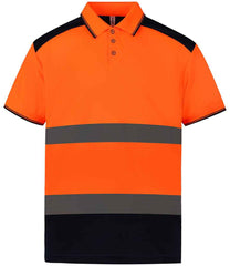 YK017 Orange/Navy Front