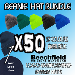 50 x Beechfield Original Cuffed Beanie *£265.00exc vat* inc embroidered Logo