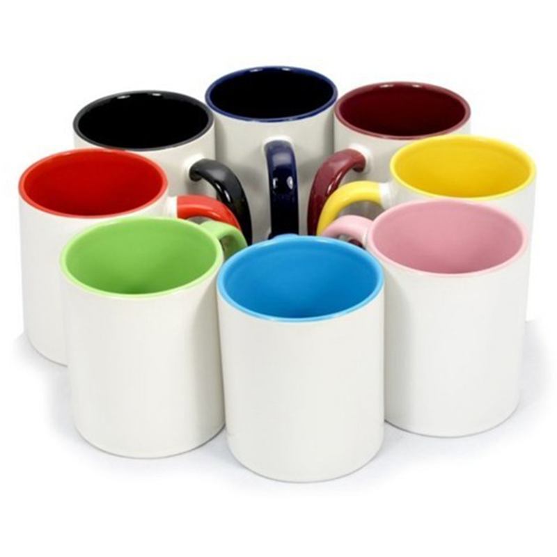 Coloured Rim & Handle Mug Multi-choice colour options -  *From £2.10 ex vat