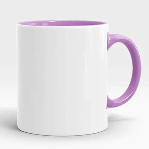 Purple coloured Inner & Handle Mug