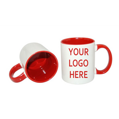 Red coloured Inner & Handle Mug