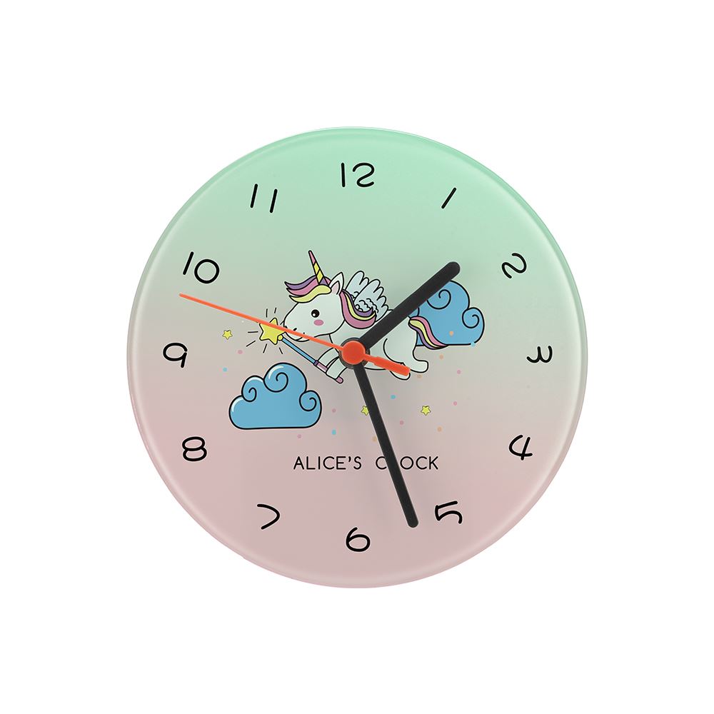 20cm Round Toughened Glass Clock