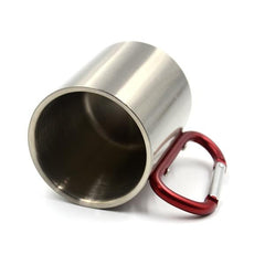8oz Stainless steel carabiner mug